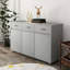 Table d'appoint Three Doors - Gris