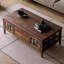 Table basse en bois de noyer massif-128584551