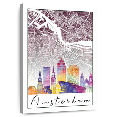 Carte de la ville de Aliaz Amsterdam