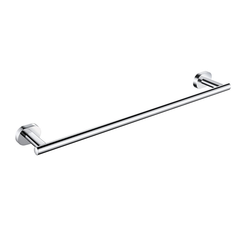 23.6" Wall Mounted Towel Bar, Polished Chrome