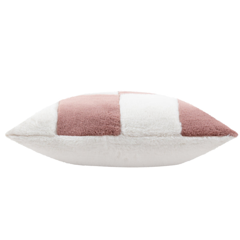 Cozee Check Square Cushion, Pink