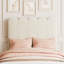 Structure de lit simple avec tiroir sous le lit, lit plateforme tapissier blanc Boucle