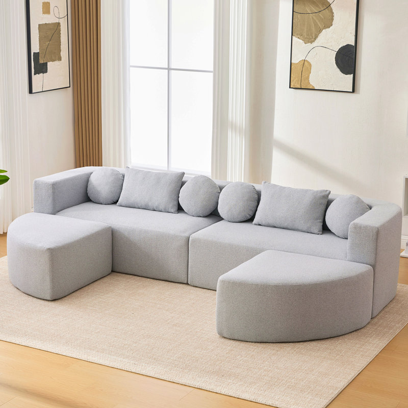 Canapé modulaire Boneless Couch, Gris