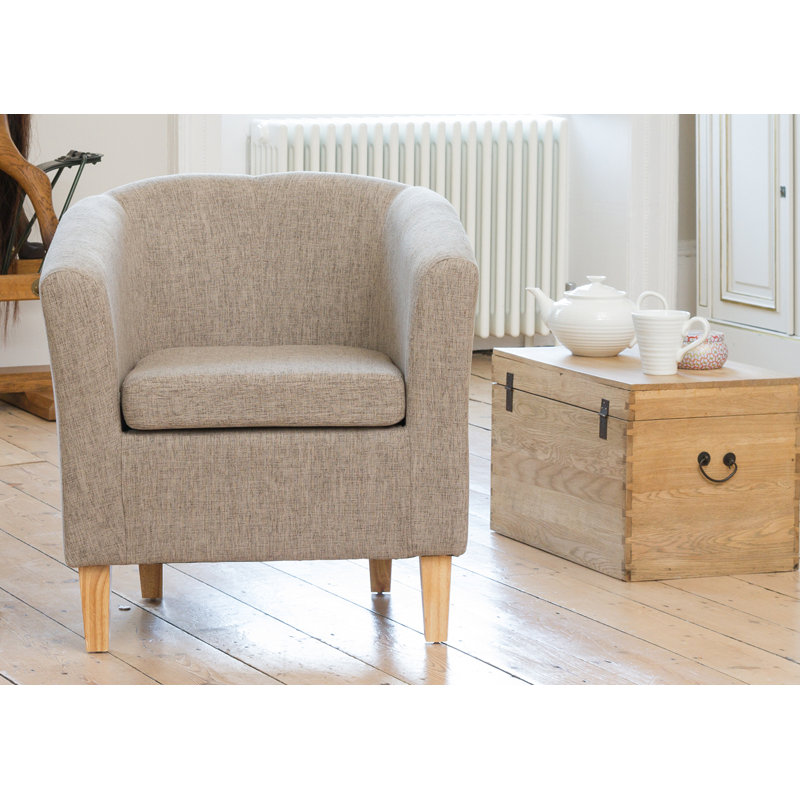 Viola Upholstered Accent Chair, Light Brown