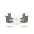 Linen White Finish Round Solid Wood Top Dining Table Set-1362006195-1362006192