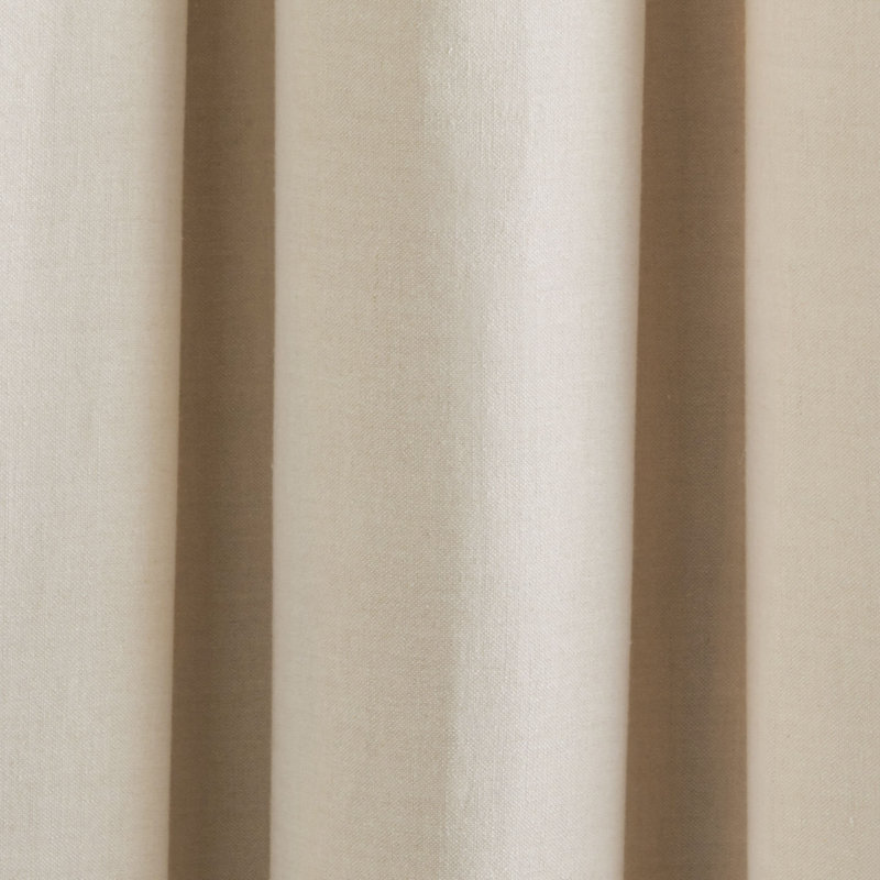Aubin Linen Semi Sheer Single Curtain Panel, 145 W x 275 D cm, Gilded Beige