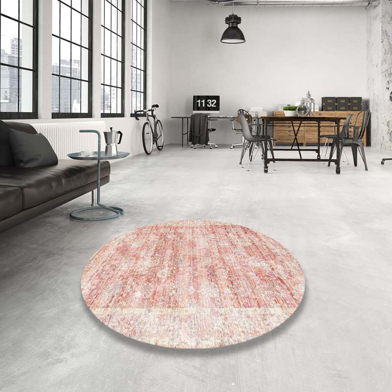 Carlee Oriental Indoor Rug, Round 8'