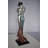 Young Lovers French Kissing Statue Made of Resin Size: 7" x 7" x 23"H