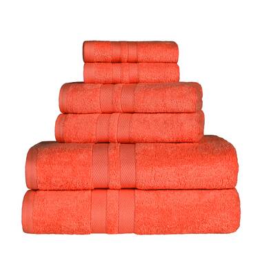 Victorija 700GSM Long Staple Combed Cotton 6-Piece Towel Set Latitude Run Color: Almond