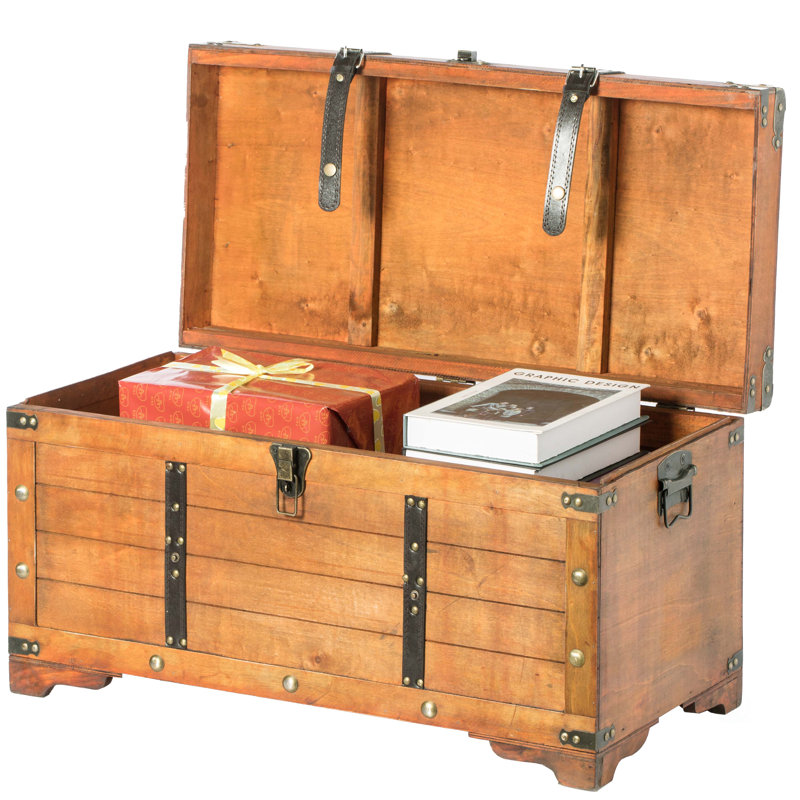 Royalton Solid Wood Accent Trunk, Rustic