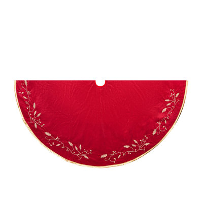 Christmas Decoration Red Leaf Christmas Tree Tree Skirt Holiday Arrangement