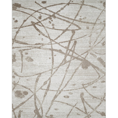 Machine Washable Archie Beige/Brown Rug