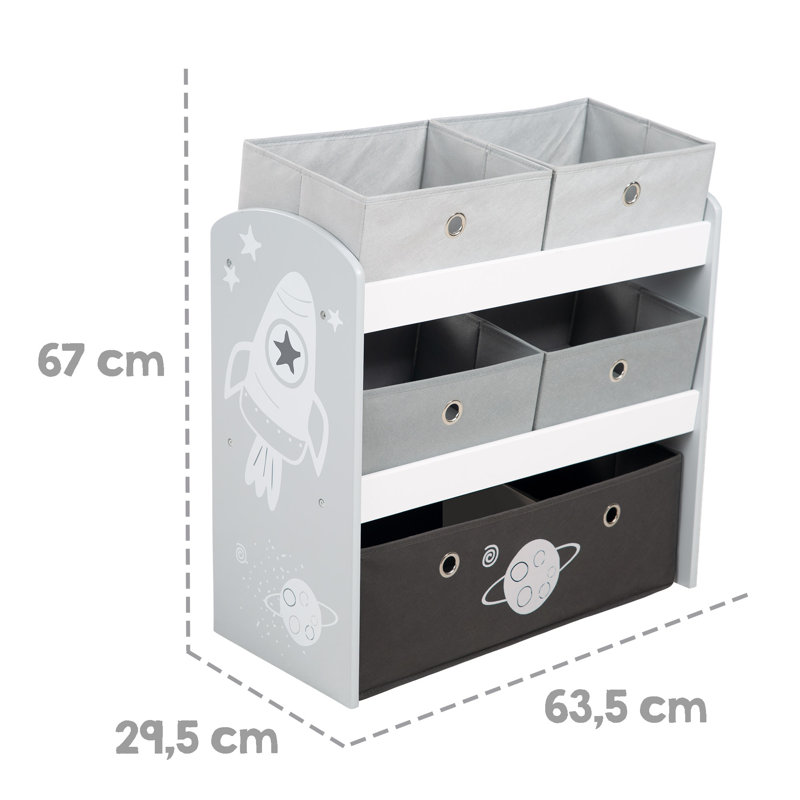Rocket Toy Storage Bench