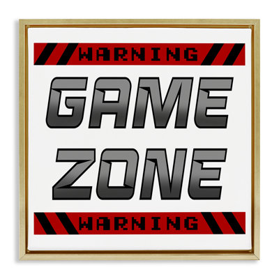 Game Zone Warning Floating Frame, design by Marcus Prime