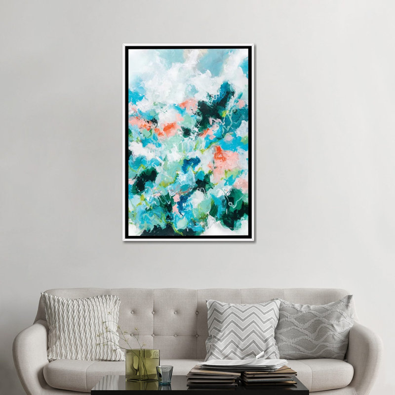 « Promise » par Cristina dalla Valentina-impression d’art graphique, H 48 po x l 32 po x P 1,5 po, Toile blanche encadrée