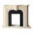 Modern Bbeige Solid Wood Freestanding Fireplace