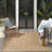 Koebe Geometric Reversible Indoor / Outdoor Area Rug in Tan-826659375