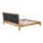 Premium Pine Wood King Bed Frame,King Size Bed Frame With Headboard Included,Mid Century Modern Bed,Natural&Green Color-1999844336-1999844339