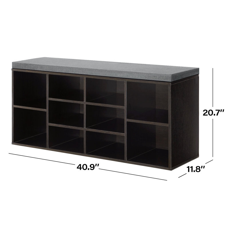 10 paires de bancs de rangement pour chaussures empilables, organisateur de porte-chaussures d'entrée avec banc de rangement pour couloir, chambre à coucher, garde-robe et vestibule