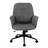 Gray Modern Upholstered Tufted Office Chair, With Arms