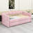 Modern Daybed Featuring Ambient LED Lights and a Level-Surface Pull-Out Trundle-216096854