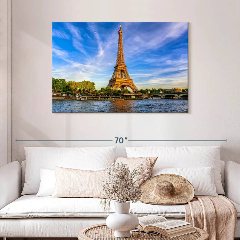 Hannes River Seine Eiffel Tower, 30" H x 45" W