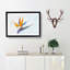 Bird Of Paradise Flower Painting - Single Picture Frame Print on MDF-56633996-56633989