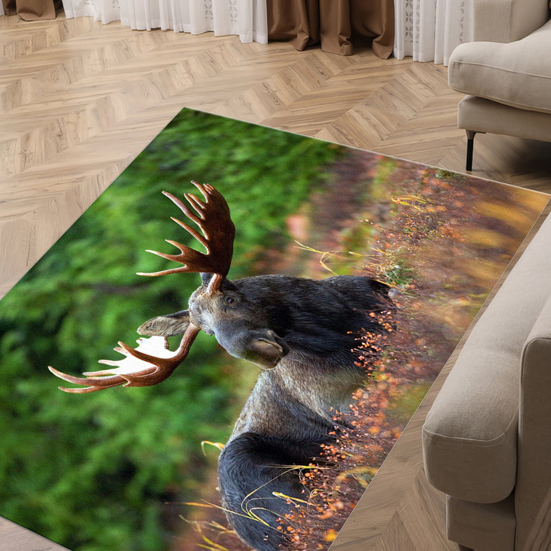 Non-Woven Soft Printed Rug with Intricate Floral Design in Soft Pastel Colors Ideal for Living Room Bedroom or Study Area