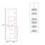 Armoire pour garde-manger Otomo, avec 5 tablettes et 4 portes, noir, gris clair