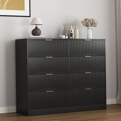 Commode moderne avec 8 tiroirs pour la chambre à coucher