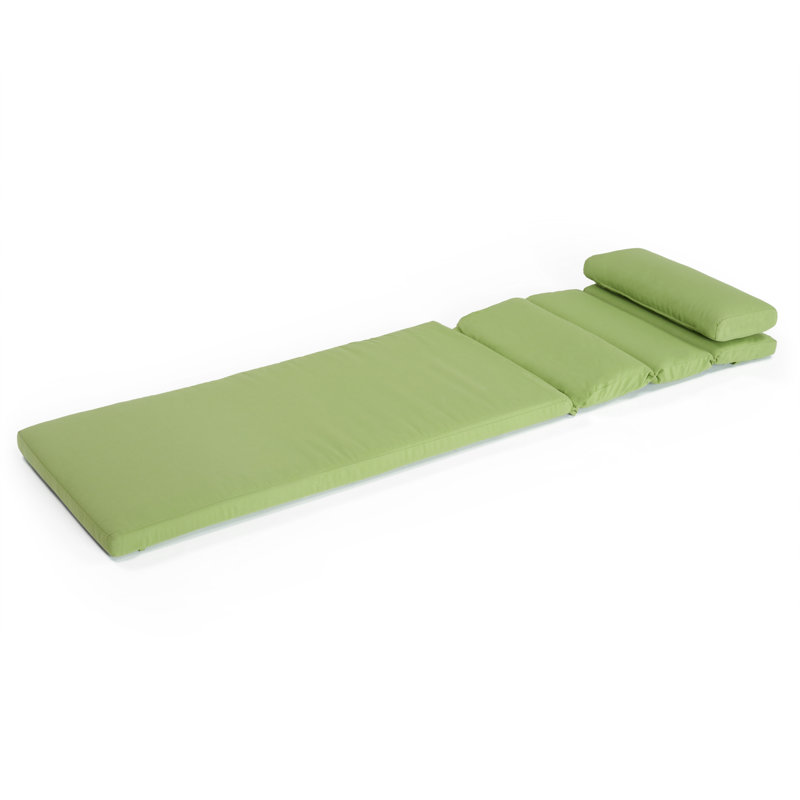 Northridge Sunbrella Outdoor 3'' Chaise Lounge Seat / Back Cushion, Canvas Ginkgo Sunbrella® Canvas
