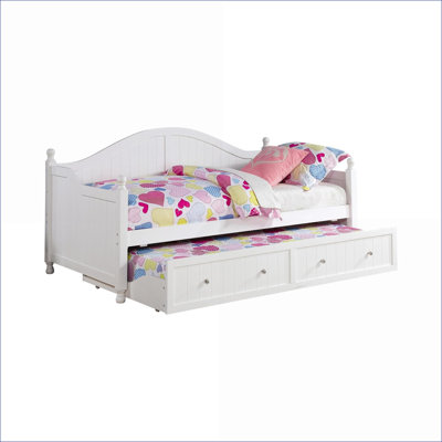 Daybed with Trundle, Twin Size Snow White Transitional Style | Snow White | Wood
