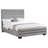 Grey Upholstered Queen Bed