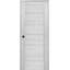 Porte intérieure pré-suspendue en bois manufacturé lambrissé Louver DIY-FRIENDLY-93691236-93691205-94372594