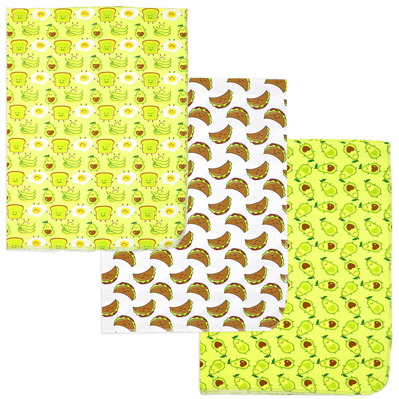 Couvertures pour bébé 3 pièces Baby and Baby, Brun/vert
