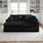 Compression Sectionals Corduroy L Shaped Modern Sofa For Home Living Room