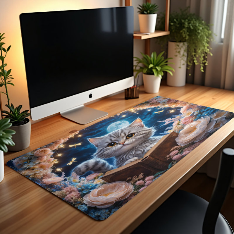 Polyester Desk Pad, 31.5x15.5