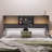 Modern Wooden Bookcase Headboard with Adjustable LED Lights & Charging Station – Queen & King Sizes, Scroll Down for Assembly Video-1472337818-1472337828