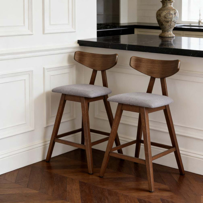Tabouret de comptoir, Gris foncé