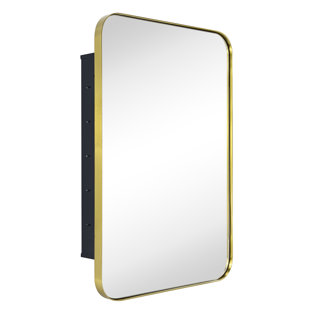 Hot Sale Brushed Gold Finished Rectangle Cabinet Wall Insert