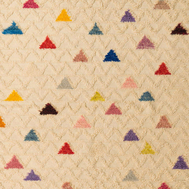 Tapis abstrait moderne 5347, Carré 5 pi