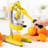 Zulay Kitchen Cast-iron Orange Juice Squeezer - Heavy-duty, Easy-to-clean, Professional Citrus Juicer - Durable Stainless Steel Lemon Squeezer - Sturdy Manual Citrus Press & Orange Squeezer (yellow)