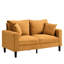 Coussin rembourré éponge orange de 57 po 2 po. Cadre en bois pour les petits espaces. Revêtement de chambre à coucher, d'appartement. Décoration-1822446979