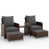  Grey Cushion/Brown Frame