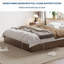 Lit plateforme en bois massif avec lattes de bois robustes, base de lit autoportante-615231550-615231551