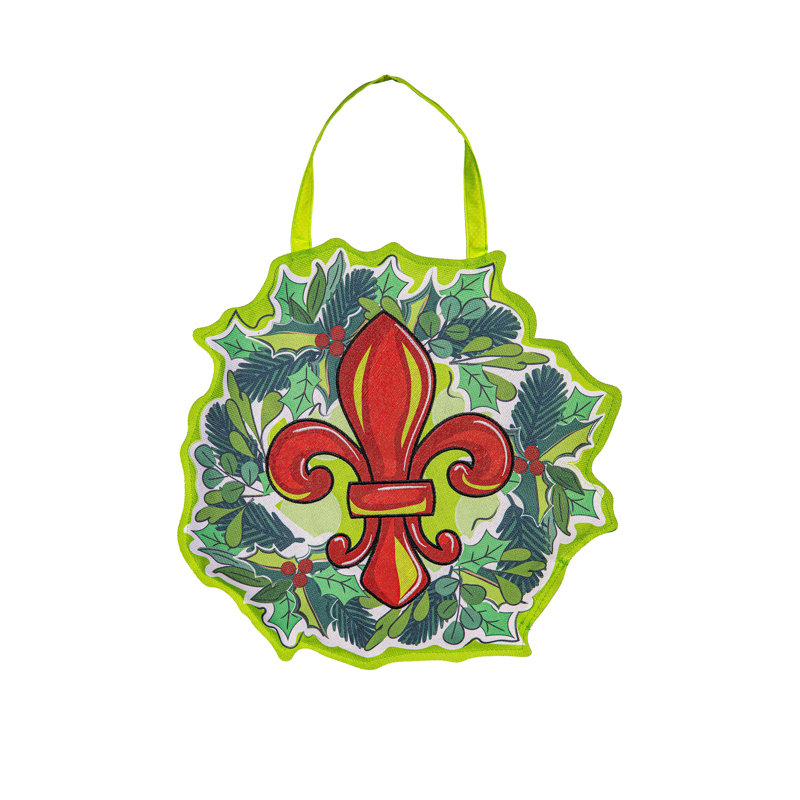 Décoration de porte Holiday Fleur De Lis