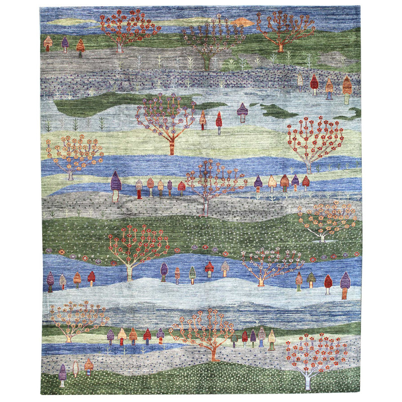 One-of-a-Kind 7'11" X 9'4" Hand Knotted Area Rug