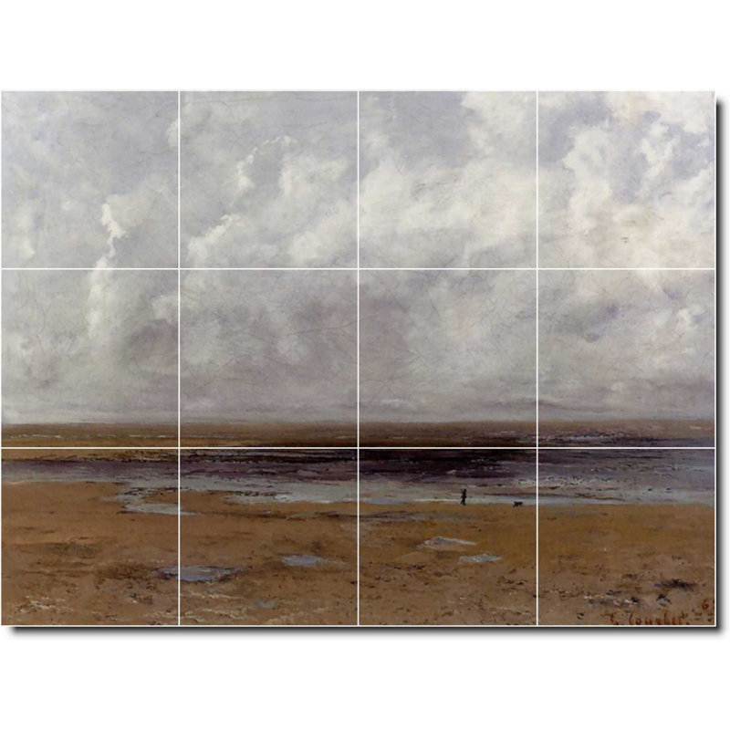 Carreau de peinture murale 24 po x 18 po 6 po x 6 po, Bord de l'eau 02212