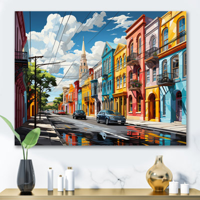 City Charleston Popart II sur toile