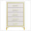 Commode blanche 5 tiroirs Chesney